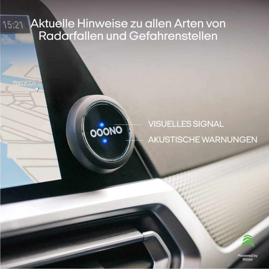 ooono Handyhalterung Auto Verkehrs-Alarm, schwarz, für alle