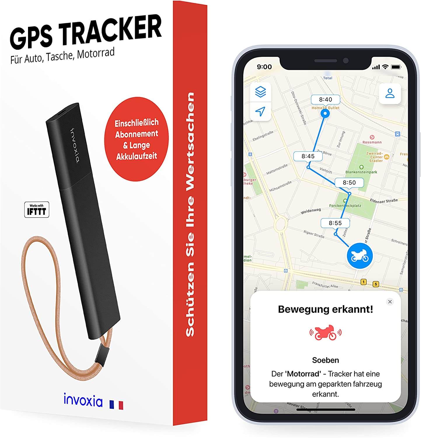 E-Scooter abschließen und sichern: Schloss, GPS-Tracker